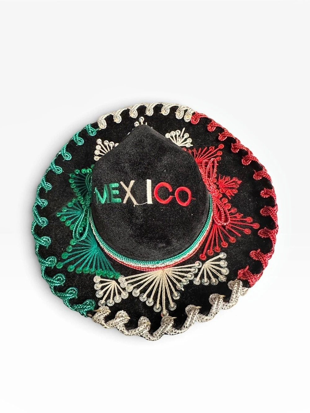 Youth Sized Embroidered Velvet Mariachi Sombrero Dress